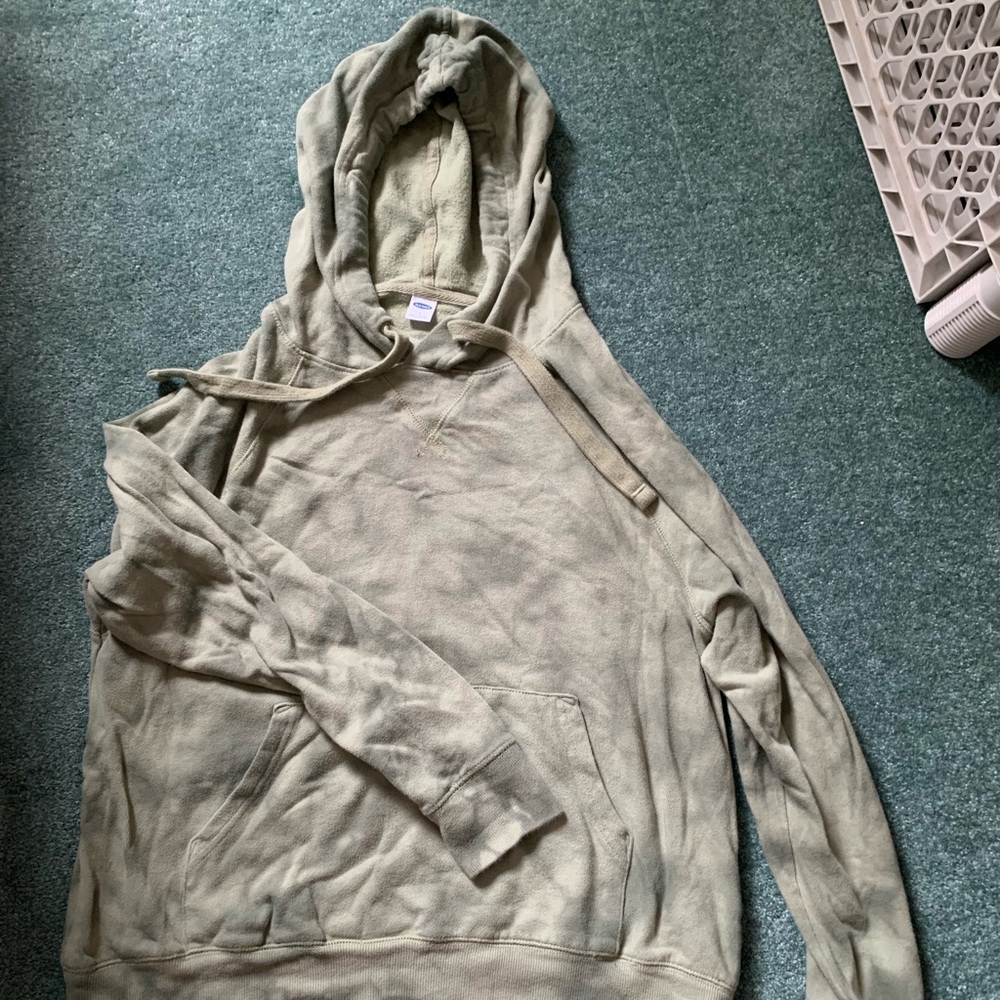 Green tie dye hoodie